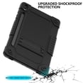 thumbnail image 3 of FIEWESEY for Samsung Tab S10 FE 5G 10.9 inch 2025/S9 11 in/ Tablet S9 FE 5G 2023 Shockproof Kids Friendly Case with S Pen Holder Kickstand Shoulder Strap for Galaxy Tab S10 FE/S9 FE/ S9 11" (Black), 3 of 6