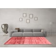 thumbnail image 3 of Ahgly Company Indoor Square Abstract Red Modern Area Rugs, 6' Square, 3 of 4