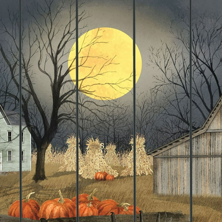Harvest Moon Pumpkins Unframed Picket Fence Wall Art Harvest Moon Pumpkins Unframed Picket Fence Wall Art