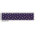 thumbnail image 3 of Ambesonne Sky Fabric by the Yard Upholstery, Continuous Whimsical Stars Art, 10 Yards, Dark Blue and Orange, 3 of 5
