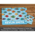thumbnail image 2 of Printtoo Fish Print Personaized Gift For Kids Placemat & Coaster Set For Girls,Boys Gift,Christmas Gift-8x11.5 Inch, 2 of 5