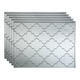 thumbnail image 1 of FASÄDE 18in x 24in  Monaco Argent Silver Backsplash Panel (5 Pack), 1 of 5