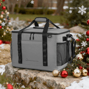 WARMOUNTS Insulated Bag 75 Cans & Soft Cooler Bag 2 in 1, w/ Insulating Cover, Upgraded Leakproof Camping Cooler Bag 2 Compartment for Camping Hiking Picnic Beach
