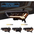 thumbnail image 3 of VALND for Toyota 4Runner LED Headlights Assembly Replacement 2014 2015 2016 2017 2018 2019 2020 2021 2022 2023 Amber Reflector, 3 of 10