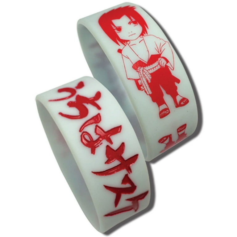 Naruto Shippuden Men's Sasuke Anime Wristband