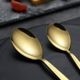 thumbnail image 7 of Stainless Steel Gold Silverware Set Titanium Gold Plating Flatware Set 20 Pieces , Gold Cutlery Set Service For 4 (Shiny Gold), 7 of 7