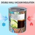 thumbnail image 2 of 12oz Coffee Tumblers Multicolor Ethnic Geometric Pattern Stainless Steel Vacuum Insulated Travel Tumbler Coffee Cups Mug with Lid and Straw with Cleaning Brush for Cold & Hot Drinks, 2 of 5