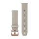 thumbnail image 1 of Correa de reloj Garmin Quick Release 20 de silicona color arena claro con herrajes en oro rosa (010-13114-02), 1 of 1