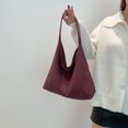 thumbnail image 2 of Bolso Slouchy para Mujeres Color Sólido Cuero PU, 2 of 9