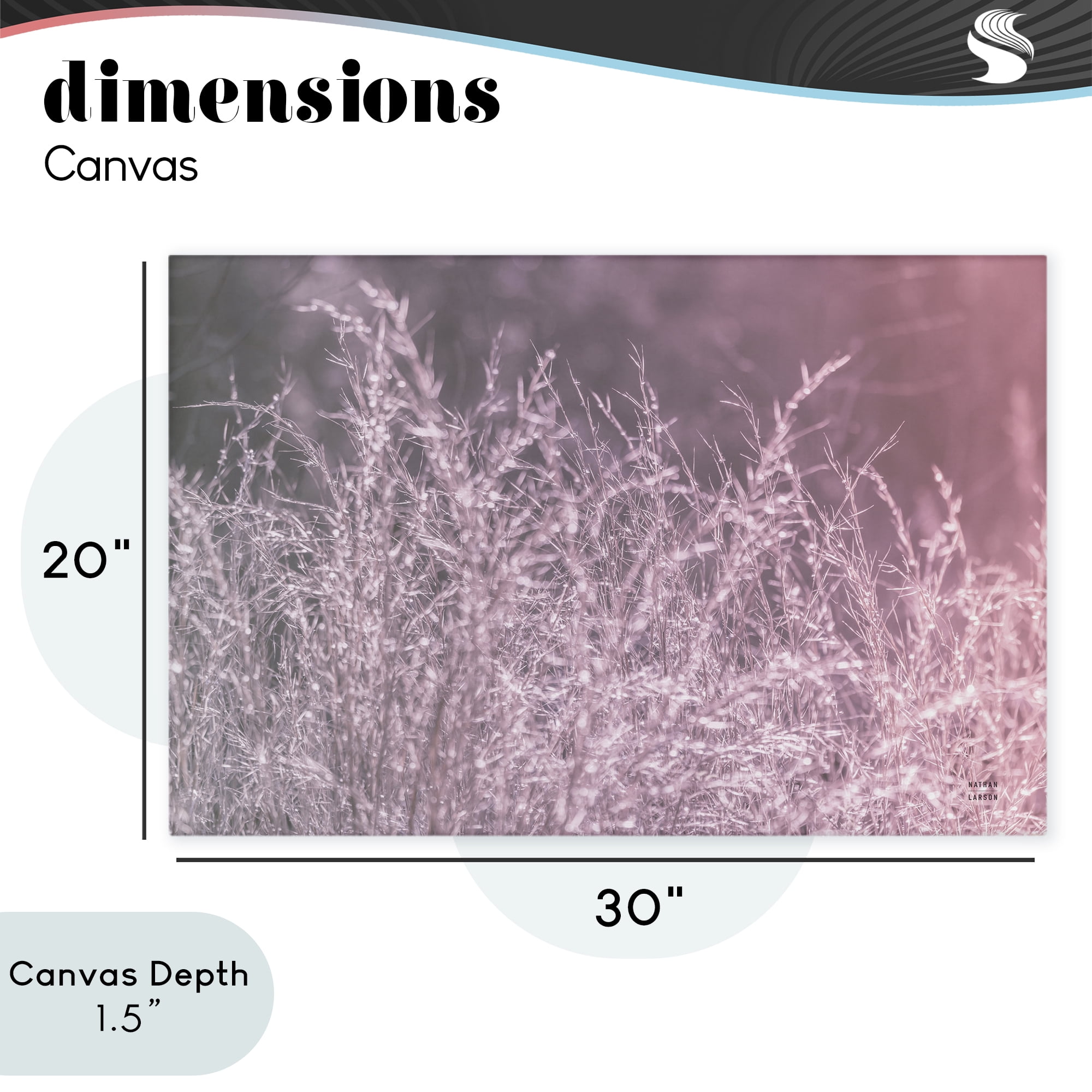 Stupell Industries Pink Morning Gentle Meadow Canvas Wall Art, design by Nathan Larson