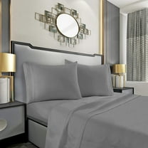 Silky-Soft 2-Piece Pillowcases, King Size - Grey