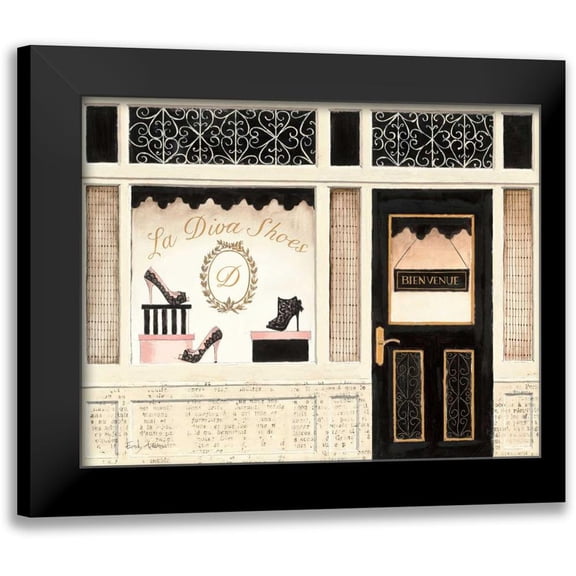 Adams, Emily 14x12 Black Modern Framed Museum Art Print Titled - La Diva Shoes