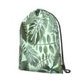 thumbnail image 2 of XMXT Waterproof Gym Bag, Medellin Tropical Print Drawstring Backpack for Men, s Green, 2 of 8