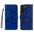 thumbnail image 2 of TECH CIRCLE Galaxy S23 Plus Wallet Case,Butterfly Embossed PU Leather Flip case Cover Stand Feature with Wrist Strap and Card Holder Protective Phone Case for Samsung Galaxy S23 Plus 6.6", Blue, 2 of 11