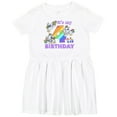 thumbnail image 3 of Inktastic It's My 4th Birthday Unicorn Girls Toddler Dress, 3 of 5