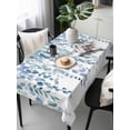 thumbnail image 6 of Eucalyptus Blue Table Cloth, Farmhouse Leaves Summer Spring Waterproof Tablecloth for Rectangle Tables, Reusable Washable Fabric Table Cover for Restaurant Kitchen Dining Tables 54"x108", 6 of 6