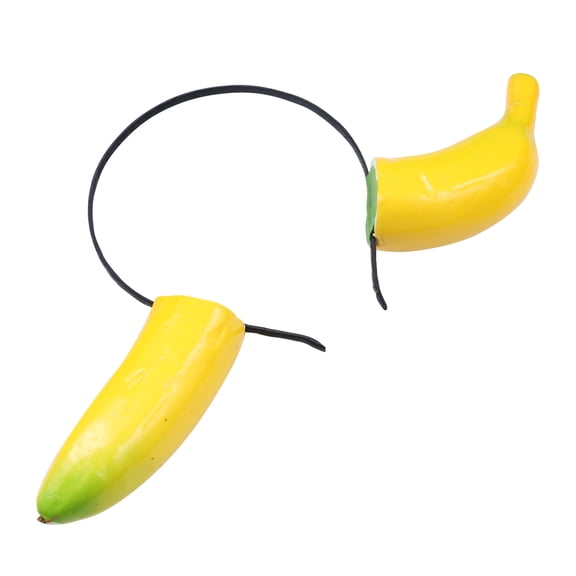 LOLIPPYY Banana Headdress Yellow Fun Headwear for Cosplay and Parties