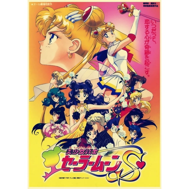 Póster Sailors Moons Anime Art, 30 x 42 cm, papel, 150 g