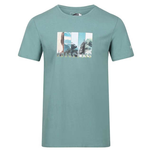 Regatta - Camiseta Breezed III Montaña para Hombre (Hiedra Musgo)
