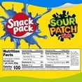 thumbnail image 5 of Snack Pack SOUR PATCH KIDS BLUE RASPBERRY Flavored Juicy Gels 6 Count Snack Cups (Pack of 2), 5 of 5