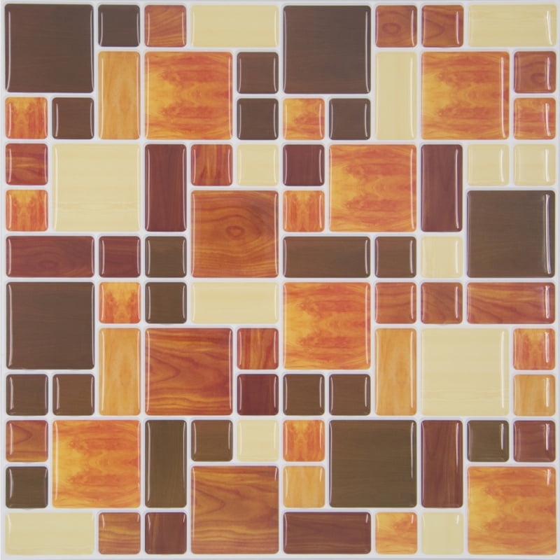 Removable Mosaic Wall Sticker Tile Paper Selfadhesive Home Kitchen