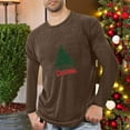thumbnail image 2 of JIA JIA SHUANG Long Sleeve Shirts for Men Ligheweight Crew Neck Printed Pullover Fitted Comfy Christmas Sleepwear Big and Tall, 2 of 4