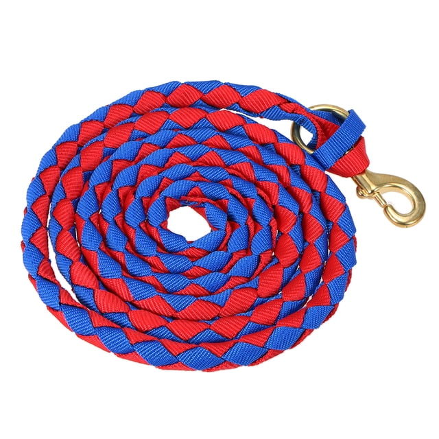 Cuerda Caballo trenzado Cuerda del caballo Cuerda principal Braid Caballo cabestro con broche de bro Meterk Cuerda