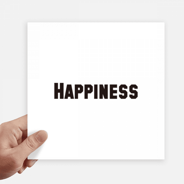 Happiness Word Inspirational Quote Sayings Sticker Tags Wall Picture Laptop Decal Self adhesive