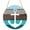 Turquoise, variant on Coastal Anchor Round Front Door Welcome Sign, 5.9 Inch Wall Hanging Decor for Indoor Outdoor, Turquoise Brown Country Wooden Grain Home Porch Hanger Decorations for Holiday Gift