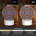 thumbnail image 3 of Naloa Mandala Acrylic LED Night Light Custom LED Lights Personalized Nightlight Customized Gifts for Family Couples Friends, 3 of 9