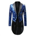 thumbnail image 1 of toraway Ensemble Costume Homme Court Smoking à Sequins Multicolore Veste de Costume TTTG, 1 of 3