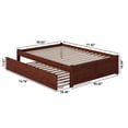 thumbnail image 5 of Leo & Lacey Urban Full Trundle Platform Bed in Walnut, 5 of 5