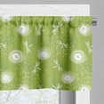 thumbnail image 3 of Ambesonne Dragonfly Window Valance, Dandelion Sketchy, 54" X 12", Lime Green Cream, 3 of 5