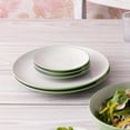 thumbnail image 2 of 6.25-inch (green) ceramic mini dinner plates, (a set of 4 pieces), suitable for elegant table settings for weddings, bridal parties, birthdays, carnivals and festival celebrations - perfect for Easte, 2 of 4