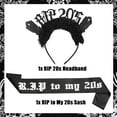 thumbnail image 6 of RIP to My 20s Sash and Crown, Rip 20s Birthday Decorations 30th Birthday Sash and Tiara for Women Her Rip Twenties Death to My 20s Funny Thirty Gothic Birthday Party, 6 of 6
