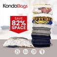 thumbnail image 6 of Kondo Bag Vacuum Storage Bags for Clothes I Clothes Storage Bags Vacuum Sealed I Ziplock Vacuum Storage Bags for Traveling I Packing Vaccum Bags for Travel I Vacuum Bag Storage by Kondo Bags, 6 of 6