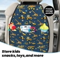 thumbnail image 3 of Uemuo Modern Excavator Printed Car Back Seat Protector,2 Pcs Backseat Car Organizer, Kick Mats Back Seat Protector , Back Seat Organizer for Kids, 3 of 8