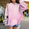 thumbnail image 2 of YunPes Girls' Tie Dye Sweatshirt | Gradient Color Cotton Pullover | Kids Fashion Casual Hoodie Rappers with Puppies Hoodie, 2 of 7
