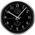 thumbnail image 1 of Reloj de Pared HITO 14" Silencioso a Batería de Aluminio, 1 of 7