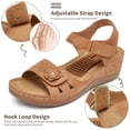 thumbnail image 3 of Ecetana Wedge Sandals for Women Foot Massage Sandals Summer Dressy Platform Walking Sandals, 3 of 6