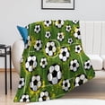 thumbnail image 2 of Yibo Hockeys Blanket Flannel Ultra-Soft Plush Lightweight for Kid Boy Girls Couch Sofa Decorative, 2 of 7