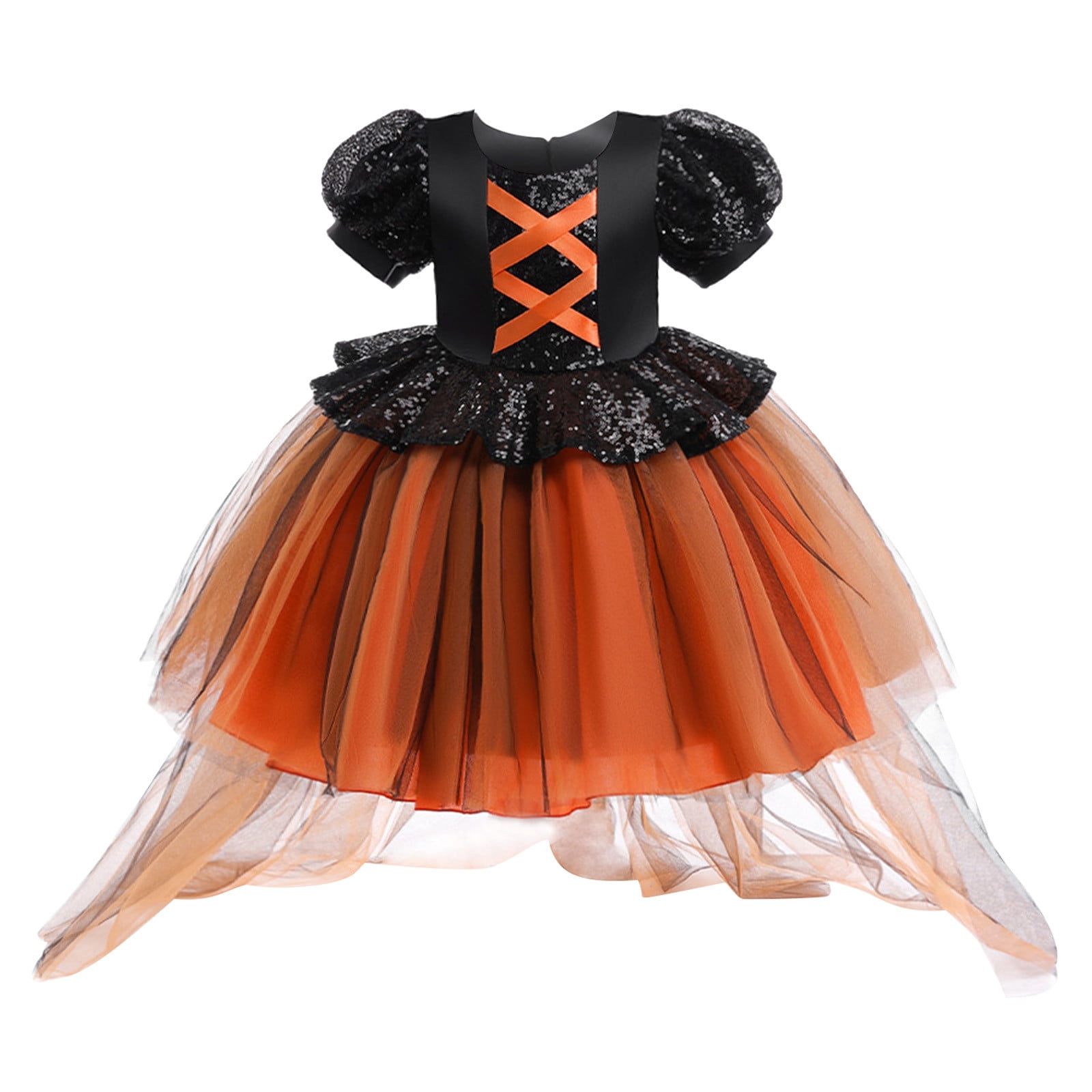 black and orange halloween dress Kawaii Black Orange Halloween Witch Sweet Pumpkin Lolita Dress ON823