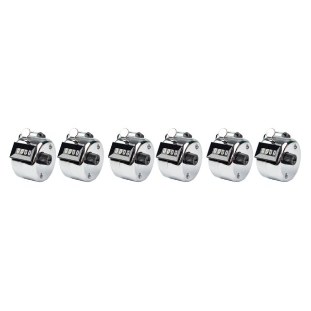 relayinert 2x Unisex Manual Counting Tally With Clear Accurate Scale For Easy Materials Silvery 3Set