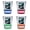 Multicolor (4-Pack), variant on Vail Colorado Design B Souvenir 2 oz Round Shot Glass Blue