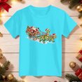 thumbnail image 5 of sdbrld Christmas Shirts for 3T 4T Toddler Kids Boys Merry Christmas T-Shirts Short Sleeve Holiday Tee Xmas Gift Tops Sky Blue Sizes 3-4 Years, 5 of 5