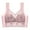 Pink, variant on Ohufall Sport Bras for Women Plus Size Sexy Solid Lace Wire-Free Daily Bra Comfy Breathable Gathering Push Up Underwear Bra on Clearance