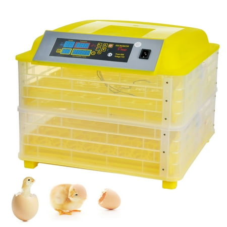 SUNCOO Digital 96 Egg Incubator Hatcher Large with Automatic Egg Turning Temperature and Humidity Control for Chicken, Poultry Hatching for Chickens Ducks Goose Birds Turkey W/Three Output Channels