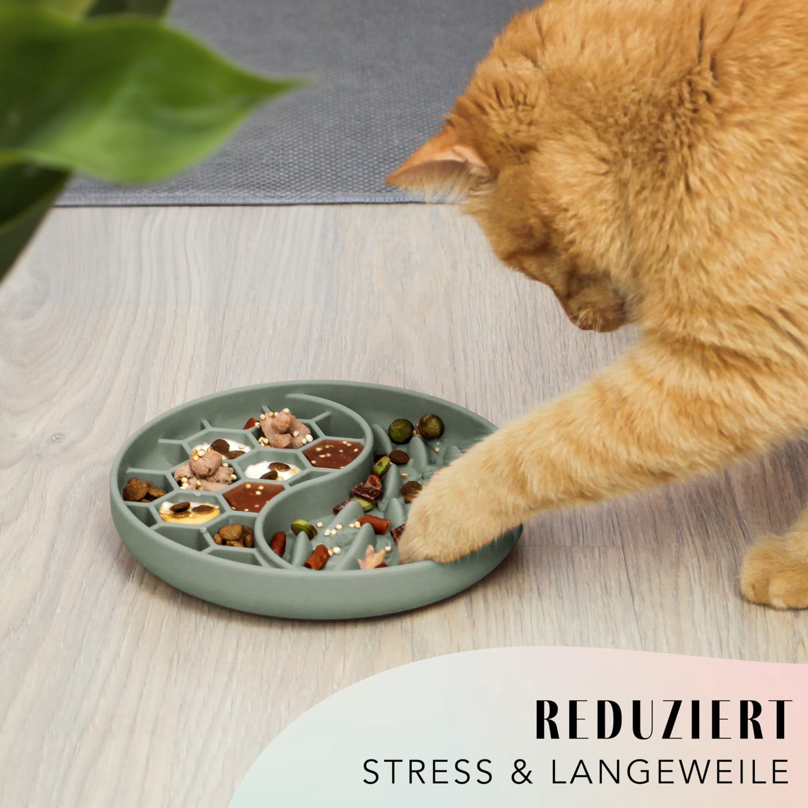 Schling Napf Für Hunde Katzen I Slow Feeder I Leckmatte Hund Mit Großem Saugnapf I Schleckmatte Katze Für Nassfutter Trockenfutter High-quality