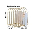 thumbnail image 4 of Gold Metal Wire File Folder Organizer Rack Vertical File Organizer For Desk Binder Holder File Sorter Stand -Style3;, 4 of 6