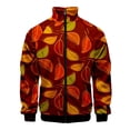 thumbnail image 2 of Chaqueta con cuello alto y cremallera con estampado digital 3D de hojas hawaianas para hombre y mujer, chaquetas de manga larga, ropa de calle de moda para hombre, 2 of 4